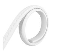 Bandes de moulure flexibles autocollantes, 5 m, moulures murales décoratives, plinthe souple autocollante, design autocollant, bande décorative pour placard (5 m x 2 cm, Blanc)