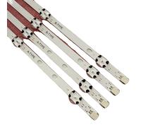 Bandes de rétroéclairage LED, lot de 4, longueur 817 mm, intensité réglable, aluminium, source lumineuse : ampoules LED