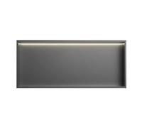 Bandes lumineuses LED pour armoires de douche - Étagère en acier inoxydable avec luminosité de 4000 K - Solution d'éclairage moderne pour salle de bain pour une ambiance et un rangement améliorés
