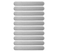 Bandes Métalliques avec Dos Adhésif,10 Pièces Plaques en Acier pour Montage Magnétique - Bandes Autocollantes Coque Téléphone Véhicule Frigo Atelier Laboratoire Présentation Commerce