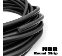 Bandes Rondes Neria en Caoutchouc Noir Solide, 2/5/10m, Diamètre 0.8, 1, 1.5, 2, 2.5, 3, 4, 5, 6mm NBR Strips