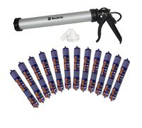Bandlo Set MAMUT GLUE 600 ml + Pistolet Wurth - Lot de 12 Pro