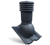 Bandloo VENTOS X - PLUS R Anthracite 150 mm - sortie de toit pour tuiles béton