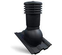 Bandloo VENTOS X - PLUS R Noir 150 mm - sortie de toit pour tuiles béton