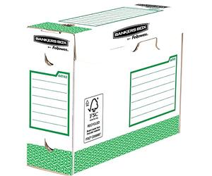Bankers Box - 4474302 - Boîte D'archives Heavy Duty A4+ 100mm - Vert Pack de 20, L9.5 x H24.4 x L33cm
