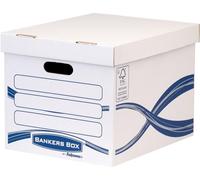Bankers Box Boîte d'archives Basic 4460801 317x287x384mm ws/bl