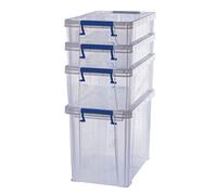 Fellowes Boîtes de rangement ProStore Bonus Set 5 – 2×5,5L/1×10L/1×18,5L, sans BPA – Lot de 4