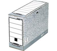 Bankers Box Carton d'archives 1080501 111 mm x 265 mm x 327 mm Carton gris, blanc