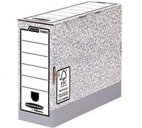 BANKERS BOX Fellowes 1080503 System Boîte d'Archives Montage Automatique Gris - Lot de 10
