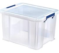 Lot de 3 Caisses de rangement Transparentes Professionnelles 36 litres