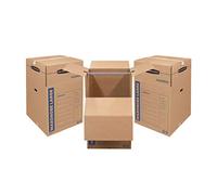 BANKERS BOX SmoothMove 8811001 Lot de 3 boîtes de rangement pour armoire
