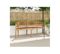 vidaXL Banc de bananes 180 cm en teck massif