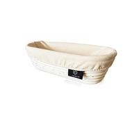 Banneton pour la fermentation du pain en rotin / osier - Ovale 28 cm (pour 0,5 kg de pâte à pain)