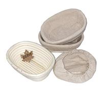 Banneton pour Pain, Panier de fermentation ovale 21 x 15 x 8 cm, Panier de fermentation en rotin, Accessoires de pâtisserie, Panier de cuisson, Pour la maison et la pâtisserie professionnelle