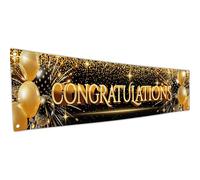 Bannière de félicitations - Décorations de Félicitations-Nous sommes si fiers de Vous bannière - Bannière Bien faite-Décorations de remise des diplômes pour le bal - 180 x 40cm