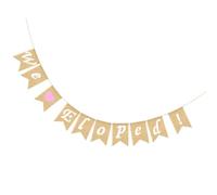 Bannière de Mariage à Queue D'hirondelle Rétro, 1 Set Lin Couleur Aléatoire | Décoration Suspendue, Effet Décoratif Soigné, Montage Simple, pour Porte D’entrée et Escaliers Couleur Aléatoire