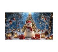 Bannière de Noël pour porte-garage Toile de décor fête 3,96 m x 1,83 m | Grande bannière Noël porte garage fête hivernale, patio, jardin, mur, maison, bureau, extérieur et B