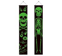 Bannière Décoration Halloween Porte Enseigne lumineuse pour fête | Bannière De Porte Halloween Pour Photographie, Maison Hantée, Villa, Campagne, Ferme, Garage, Jardin, Cour