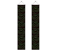 Bannière décorative d'Halloween pour le porche Enseigne lumineuse pour fête | Bannière De Porte Halloween pour Maison Hantée, Villa Campagnarde, Ferme, Garage, Jardin,