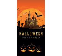 Bannière d'Halloween EUROPALMS, Maison hantée, 90x180cm - Décoration Halloween