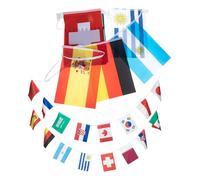 Bannière en Polyester à Ficelle pour Coupe de Football, 32 Pays | Articles de Fête, Impression Vive et Nette, Décoration pour Bar, Ambiance D’événement Sportif, Fanion Résistant