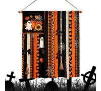 Bannière Halloween Pour Cheminée Fournitures de fête amusantes automnales | Bannière Murale Halloween Déco Porte Automne Pour Maison Salon Cuisine Entrée Ferme Vacances Automn