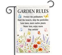 Bannière Les pollinisateurs règnent en maîtres Porche 30x45cm | pelouse drapeaux personnalisés Drapeau De Jardin pour Maison Pelouse intérieure