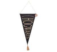 Bannière pour anciens élèves de Poudlard, Harry Potter, dimensions 70 x 27,5 cm, forme triangulaire