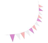 Bannière Triangulaire en Papier pour Fête, Fanions Décoratifs | Guirlande de Fanions Simple, Réutilisable, Finition Soignée, pour Chambre de Bébé et Divers Événements
