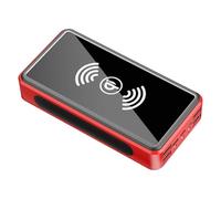 Banque d'énergie solaire de 30000mAh | Chargeur solaire portable avec lampe de poche LED, pack de batterie à haute capacité étanche pour le camping en plein air, la randonnée, le chargeur de secours d