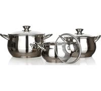 BANQUET Batterie de cuisine en acier inoxydable RONDEL 6pcs