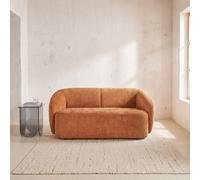 Banquette 2 places marron cannelle 170x76x80.5cm Marron