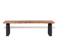 Banquette bout de lit - Utilisations multiples - Banc en bois d'acacia massif 160 cm@EU21769248