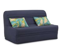 Banquette BZ - 2 places - Bleu Marine - Coussins Jungle - couchage 140 x 190 x 9 cm - JOE