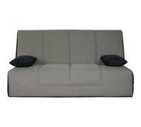 Banquette CC VIRGINIA 130x190, matelas Dunlopillo, coton gris Gris G