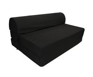 Banquette chauffeuse 2 places Coton - Noir