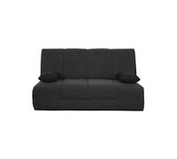 Banquette Clic-Clac 130 VIRGINIA coton pacifico - matelas latex Dunlopillo 130x190 cm - Marron