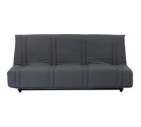 Banquette clic clac 3 places - anthracite - Style contemporain - L 193 x P 92 cm - LENA