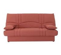 Banquette clic clac 3 places en tissu terracotta 190 x 92 cm gris G