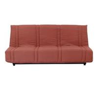 Banquette clic clac 3 places - Terracotta - 100% coton - L 193 x P 92 cm - LENA