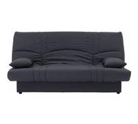 Banquette clic clac 3 places Tissu anthracite L 190 P 92 cm DREAM Style Contempor