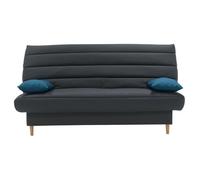 LIV Banquette clic clac 3 places - Tissu anthracite - Slyle scandinave - L 190 x P92 cm gris G
