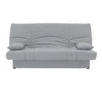 Banquette clic clac 3 places Tissu clair Style Contemporain L 190 P92 cm DREAM Gri Gris G