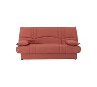 Banquette clic clac 3 places tissu Terracotta Style contemporain L 190 P 92 cm DREAM Autre G