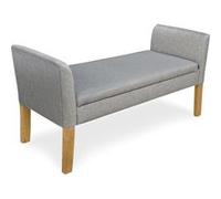 Banquette-coffre Idor Tissu Gris Gris G
