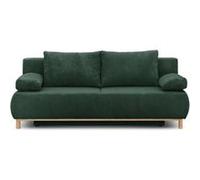 Banquette con ible 3 places MIKA Velours côtelé foret Coffre de rangement L 192 H 8 Vert G