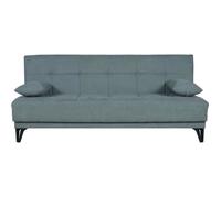 Banquette convertible 3 places - LIMRA - Tissu menthe- 2 coussins - 190 x 87 x 87 cm