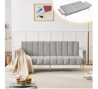 Banquette convertible pliable en tissu velours, avec pieds de soutien, pour salon, chambre et chambre d’amis