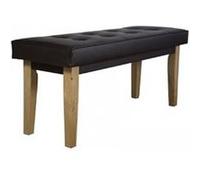 Banquette latérale en simili cuir marron PVC 120 cm Marron G