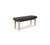 Banquette latérale en tissu Gris foncé 103 cm